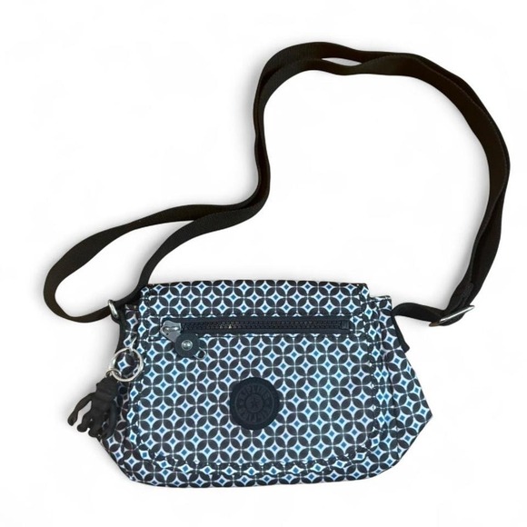 Kipling Sabian Crossbody Mini Bag blue and black pattern - Picture 2 of 7